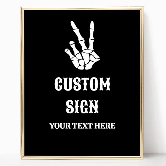 死ぬまで平和のサイン我々のパーティーカスタムのサイン ポスター