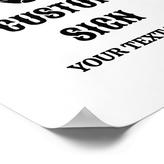 死ぬまで平和のサイン我々のパーティーカスタムのサイン ポスター (角)