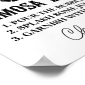 死ぬまで平和サイン米国パーティーミモサバーサイン ポスター (角)