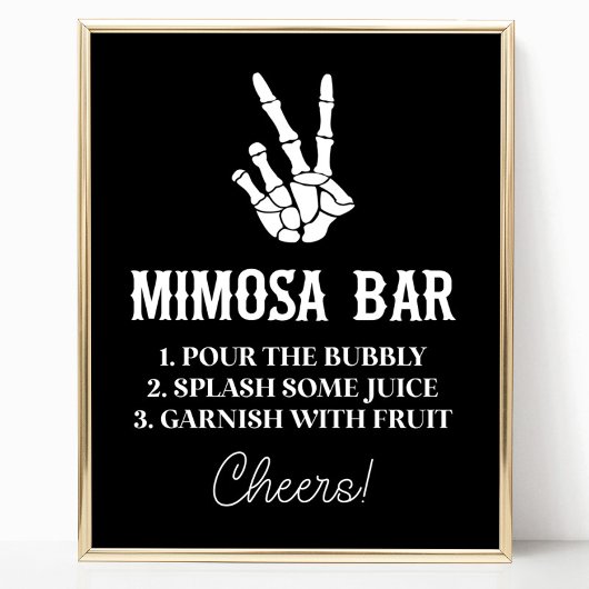 死ぬまで平和サイン米国パーティーミモサバーサイン ポスター