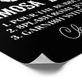 死ぬまで平和サイン米国パーティーミモサバーサイン ポスター (角)