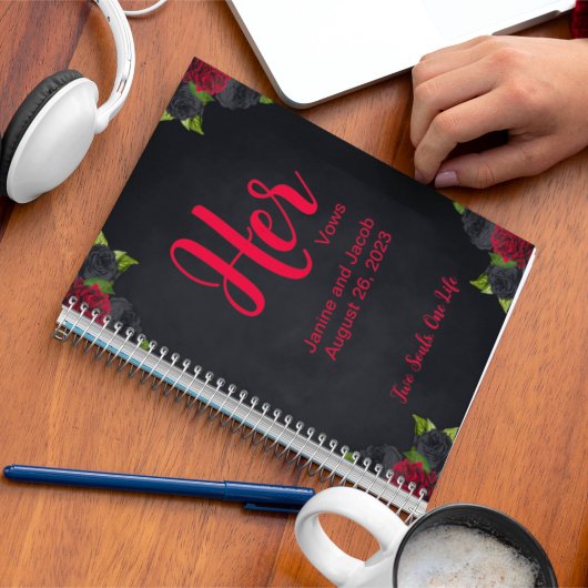 死ぬまで彼女の誓いの本をゴシックで私たちを部分的に ノートブック