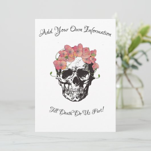 死ぬまで愛してる 結婚式招待状 招待状 (スタンド正面)