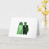 死ぬまで愛して クラシックレトロデザイン カード (黄色い花)