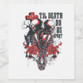 死ぬまで愛して クラシック ワインラベル (シングルラベル)