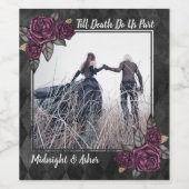 死ぬまで愛して ゴシックローズ Save the Date ワインラベル (シングルラベル)