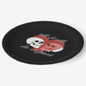 死ぬまで愛して スカル名言 クラシック ペーパープレート (アングル)