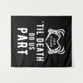 死ぬまで愛し合おう ウェディングパーティー カスタム 背景 タペストリー (正面(横))