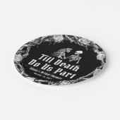 死ぬまで愛し合おう ハロウィンブライダルシャワー ペーパープレート (アングル)