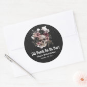 死ぬまで愛し合おう ハロウィンブライダルシャワー ラウンドシール (封筒)