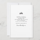 死ぬまで愛し合おう ハロウィン ブライダルシャワー 招待状 (裏面)