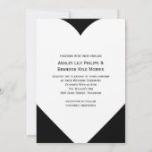 死ぬまで愛を誓うスケルトン結婚式 白 招待状 (裏面)