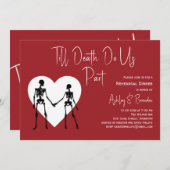 死ぬまで愛を誓うドゥ・アス・パート・スカル・レッド・リハーサル 招待状 (正面/裏面)