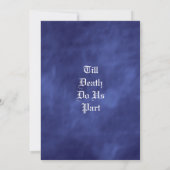 死ぬまで愛を誓うパープルヘイズのウェディング 招待状 (裏面)