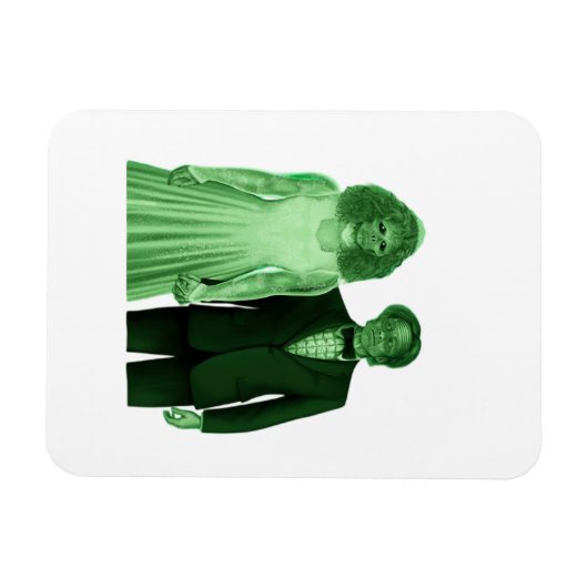 死ぬまで愛を誓う クラシックデザイン マグネット (横)