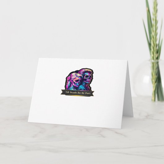 死ぬまで愛を誓う クラシック - オータム ゴシック 誓いの言葉 カード (正面)