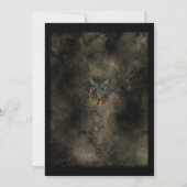 死ぬまで愛を誓う ゴシック スカル ウェディング 招待状 (裏面)