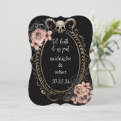 死ぬまで愛を誓う ゴシック スカル セーブ・ザ・デート (スタンド正面)