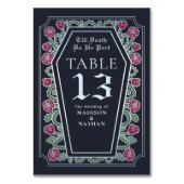 死ぬまで愛を誓う ローズ ブルー ゴシック ウェディング テーブルナンバー (裏面)