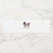 死ぬまで我々のスカル結婚の新郎新婦Pri ペットボトルラベル (シングルラベル)