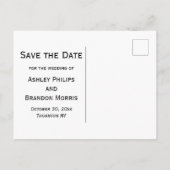 死ぬまで我々のパーツのスケルトン赤い日付を保存 ポストカード (裏面)