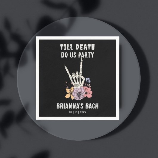 死ぬまで我々のパーティーバチェロレッテ週末 スタンダードカクテルナプキン