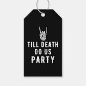 死ぬまで我々のパーティーブラックスケルトンの好意 ギフトタグ (正面)