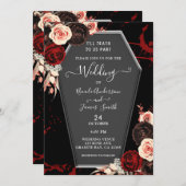 死ぬまで我々の一部の棺フローラゴシック結婚ズ 招待状 (正面/裏面)