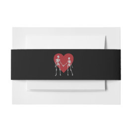 死ぬまで我々の一部はスケルトン黒 招待状ベリーバンド