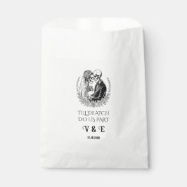 死ぬまで我々の一部ゴシックブラック – ホワイト骨格 フェイバーバッグ