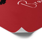 死ぬまで我々の一部スケルトン赤歓迎 ポスター (角)