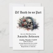 死ぬまで我々の一部ダークムーディーズブライダルシャワー 招待状 (正面)