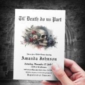 死ぬまで我々の一部ダークムーディーズブライダルシャワー 招待状