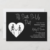 死ぬまで我々の部分スケルトン白いリハーサル 招待状 (正面)