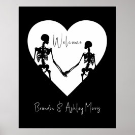 死ぬまで我々の部分スケルトン白の歓迎 ポスター