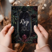 死ぬまで我々はゴシック様式のハロウィン結婚の一部だ 出欠カード