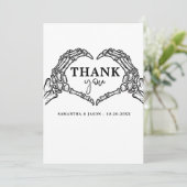 死ぬまで我々はパーティーゴシック結婚ハロウィン サンキューカード (スタンド正面)