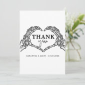 死ぬまで我々はパーティーゴシック結婚ハロウィン サンキューカード (スタンド正面)