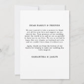 死ぬまで我々はパーティーゴシック結婚ハロウィン サンキューカード (裏面)