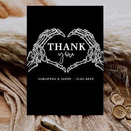 死ぬまで我々はパーティーゴシック結婚ハロウィン サンキューカード