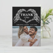 死ぬまで我々はパーティーゴシック結婚ハロウィン サンキューカード (スタンド正面)