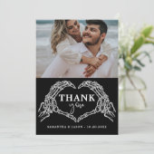 死ぬまで我々はパーティーゴシック結婚ハロウィン サンキューカード (スタンド正面)