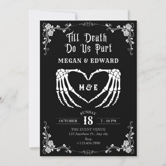 死ぬまで我々は一部ゴトスカル結婚の 招待状 (正面)