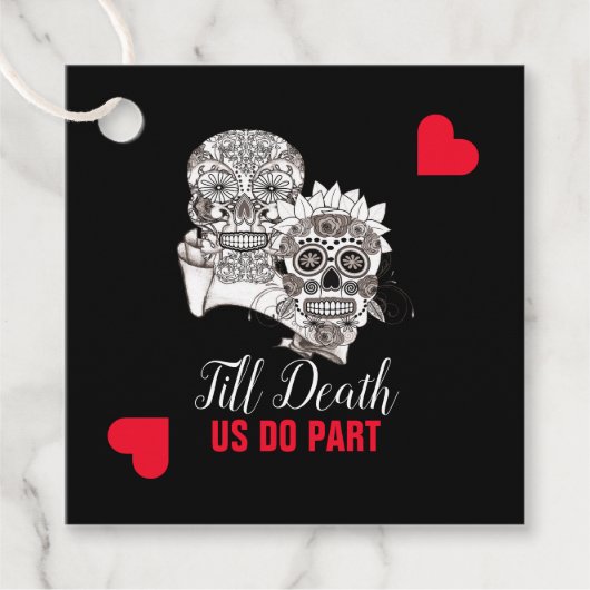 死ぬまで我々は一部スカルレッド結婚・ブラック フェイバータグ (正面)