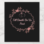 死ぬまで我々は別れ結婚る ワインラベル (シングルラベル)