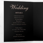 死ぬまで我々は別れ結婚る 三つ折り招待状 (内部最初)