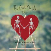 死ぬまで我々は骨を赤く結婚迎える アクリルサイン (ニュートラル)