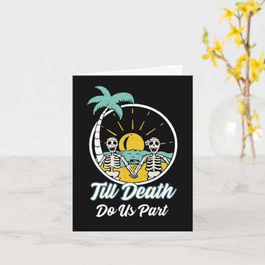 死ぬまで我々は骨組おもしろいを離れる カード (黄色い花)