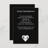 死ぬまで我々は骸骨の白い囲いを分ける 招待状 (正面/裏面)