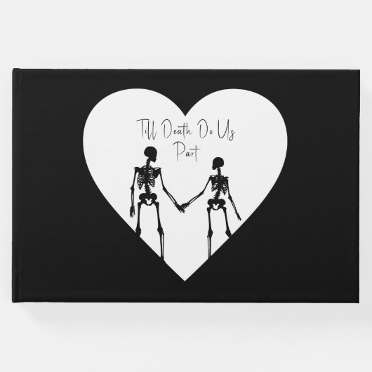 死ぬまで我々は骸骨の結婚真っ白だ ゲストブック (正面)